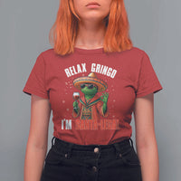 Funny Mexican Christmas T Shirt For Women Relax Gringo I Am Legal - Wonder Print Shop