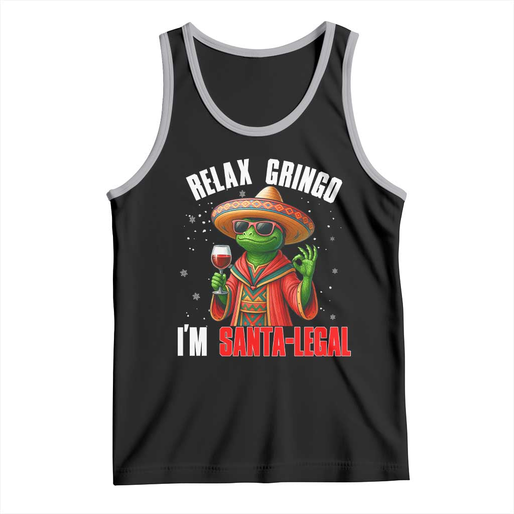Funny Mexican Christmas Tank Top Relax Gringo I Am Legal - Wonder Print Shop