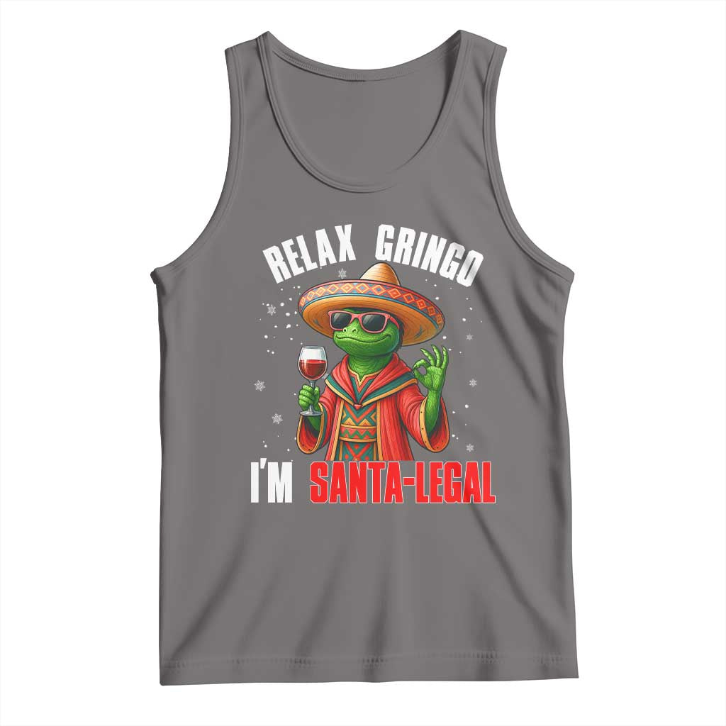 Funny Mexican Christmas Tank Top Relax Gringo I Am Legal - Wonder Print Shop