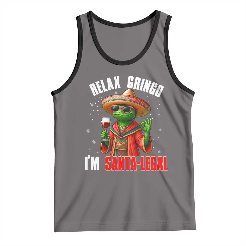 Funny Mexican Christmas Tank Top Relax Gringo I Am Legal - Wonder Print Shop