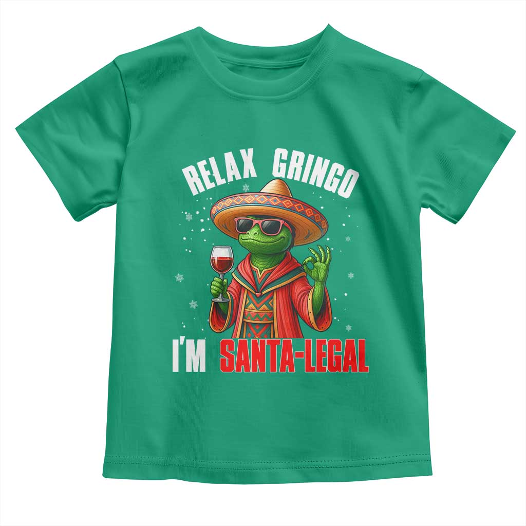 Funny Mexican Christmas Toddler T Shirt Relax Gringo I Am Legal - Wonder Print Shop