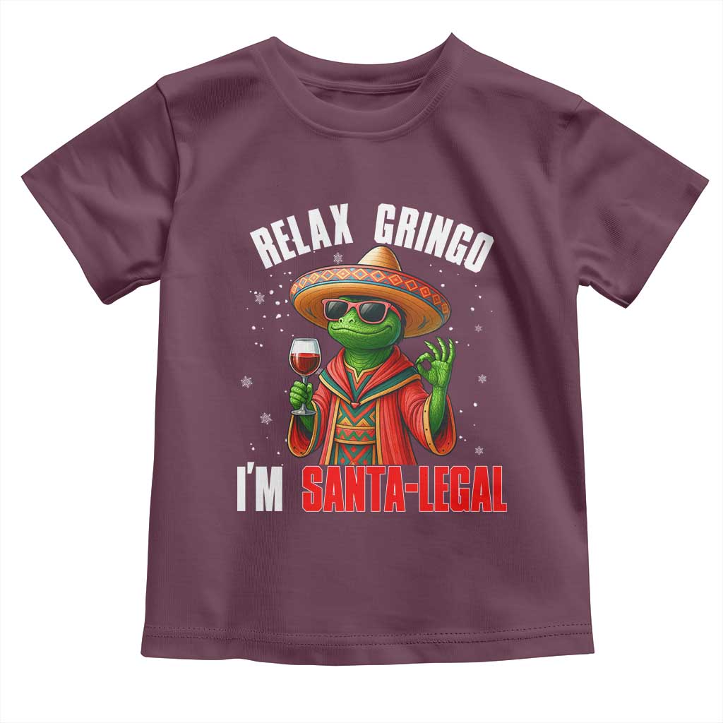 Funny Mexican Christmas Toddler T Shirt Relax Gringo I Am Legal - Wonder Print Shop