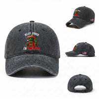 Funny Mexican Christmas Washed Cotton Baseball Cap Relax Gringo I Am Legal
