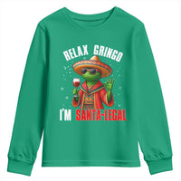 Funny Mexican Christmas Youth Sweatshirt Relax Gringo I Am Legal - Wonder Print Shop