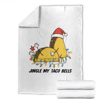 Funny Taco Christmas Throw Blanket Jingle My Taco Bells - Wonder Print Shop