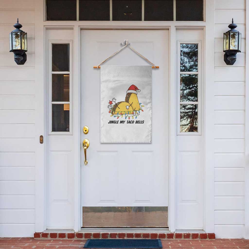 Funny Taco Christmas Garden Flag Jingle My Taco Bells - Wonder Print Shop