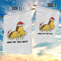 Funny Taco Christmas Garden Flag Jingle My Taco Bells - Wonder Print Shop
