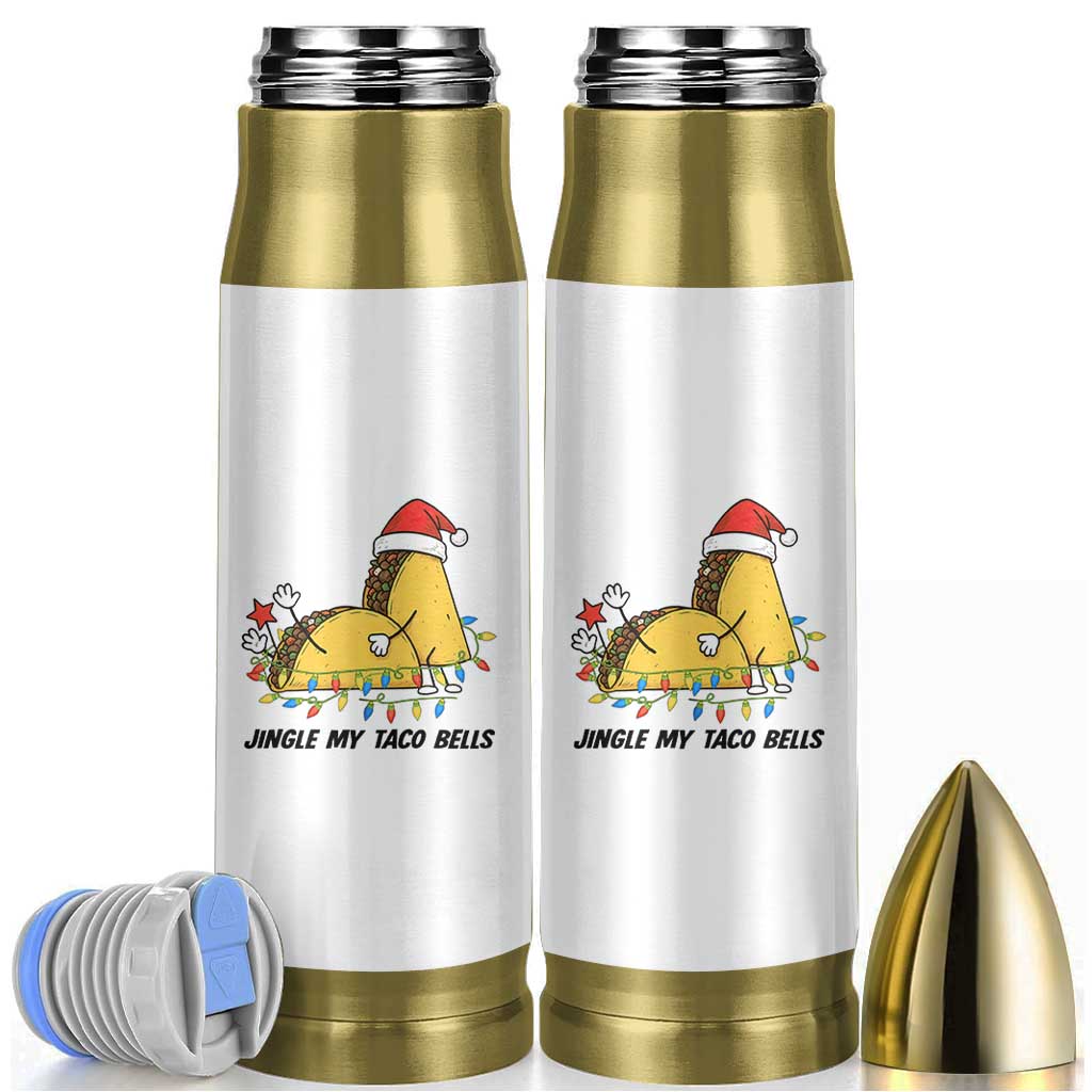 Funny Taco Christmas Bullet Tumbler Jingle My Taco Bells - Wonder Print Shop