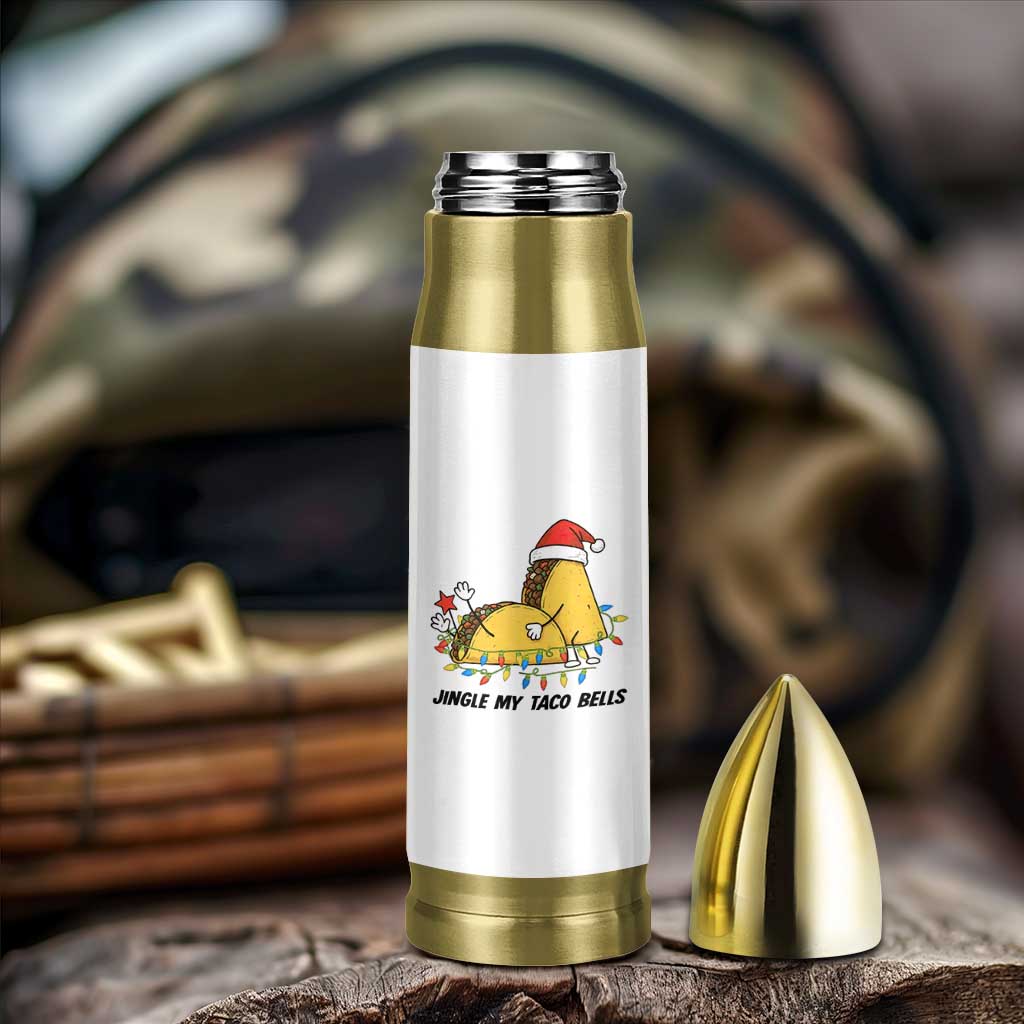 Funny Taco Christmas Bullet Tumbler Jingle My Taco Bells - Wonder Print Shop