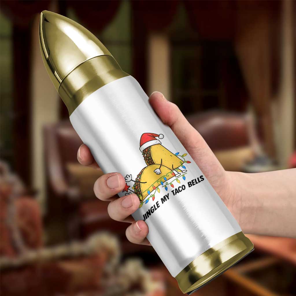 Funny Taco Christmas Bullet Tumbler Jingle My Taco Bells - Wonder Print Shop