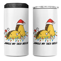 Funny Taco Christmas 4 in 1 Can Cooler Tumbler Jingle My Taco Bells - Wonder Print Shop