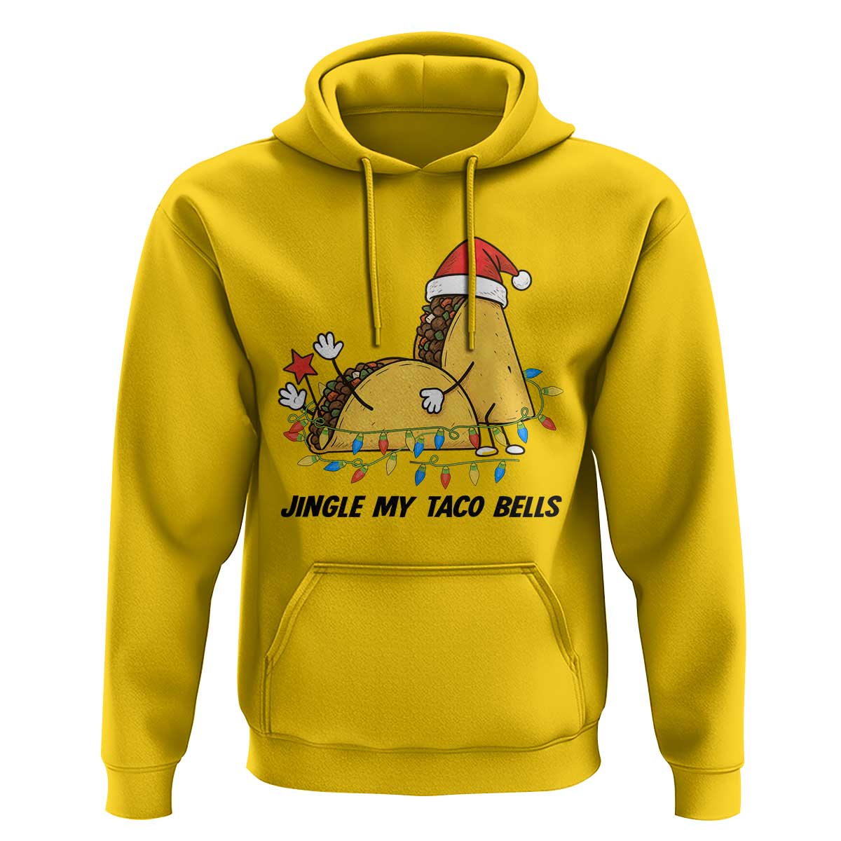 Funny Taco Christmas Hoodie Jingle My Taco Bells - Wonder Print Shop