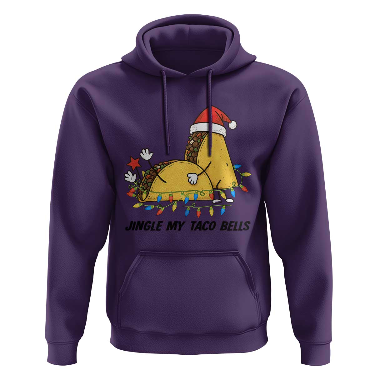 Funny Taco Christmas Hoodie Jingle My Taco Bells - Wonder Print Shop