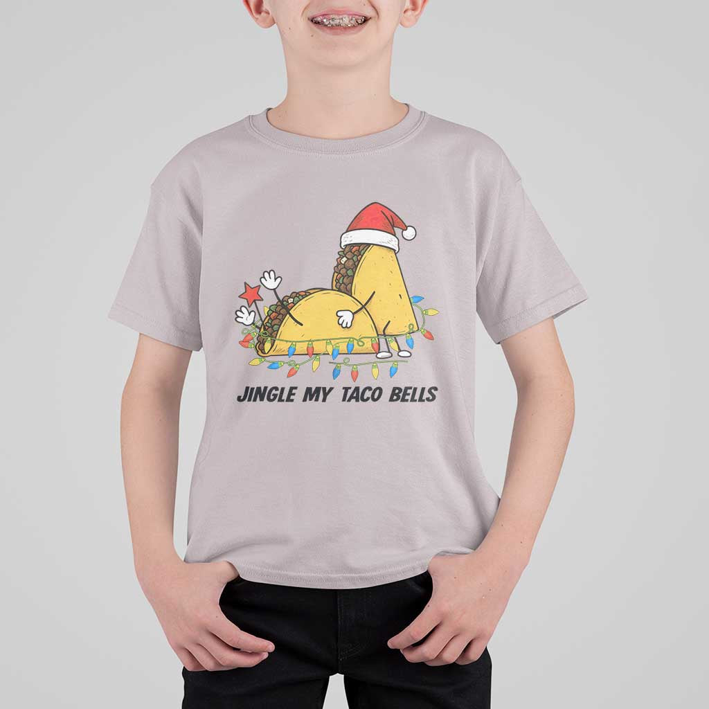 Funny Taco Christmas T Shirt For Kid Jingle My Taco Bells - Wonder Print Shop