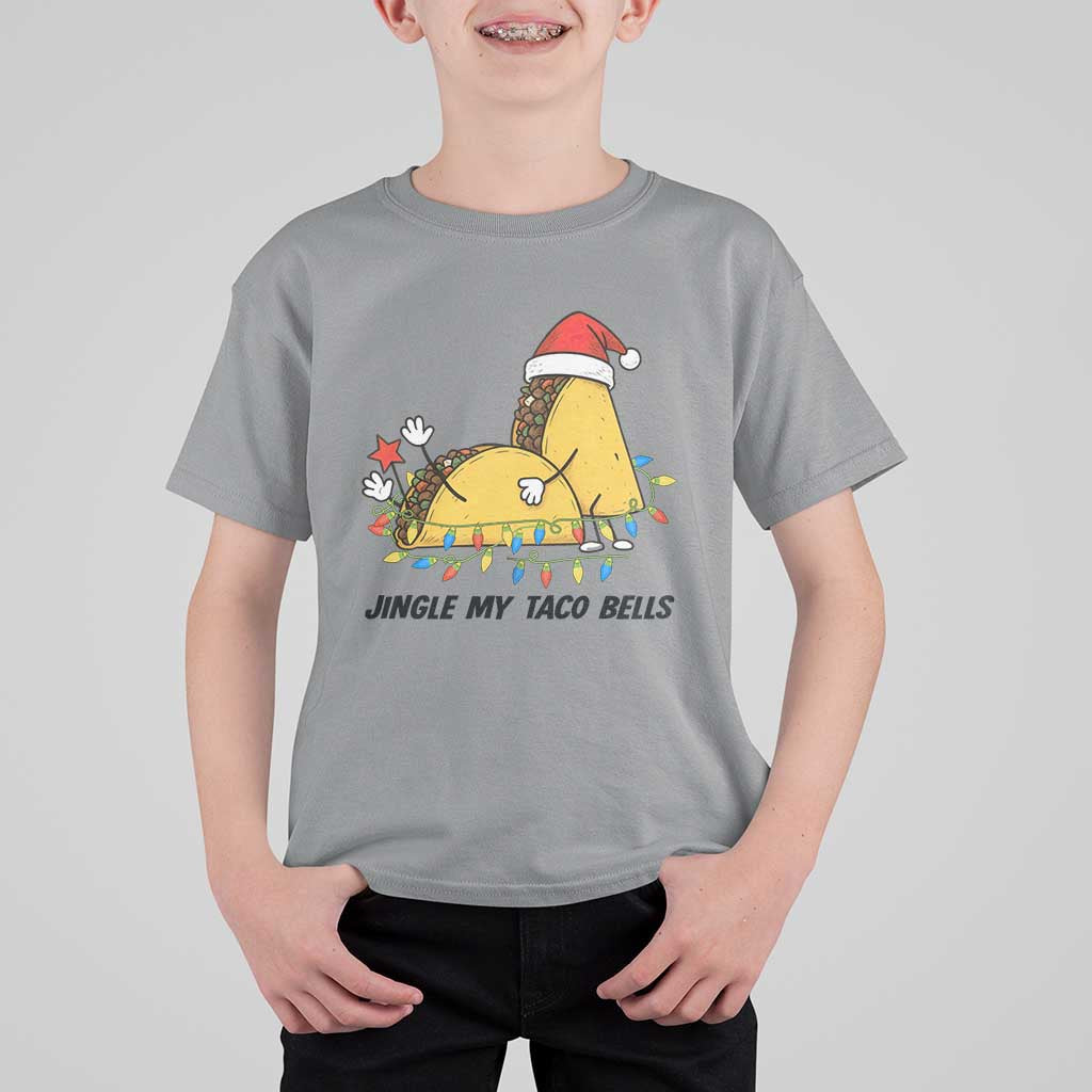 Funny Taco Christmas T Shirt For Kid Jingle My Taco Bells - Wonder Print Shop