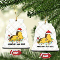 Funny Taco Christmas Ceramic Ornament Jingle My Taco Bells - Wonder Print Shop