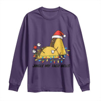 Funny Taco Christmas Long Sleeve Shirt Jingle My Taco Bells - Wonder Print Shop