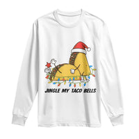 Funny Taco Christmas Long Sleeve Shirt Jingle My Taco Bells - Wonder Print Shop