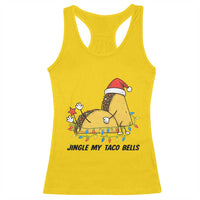 Funny Taco Christmas Racerback Tank Top Jingle My Taco Bells - Wonder Print Shop