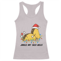 Funny Taco Christmas Racerback Tank Top Jingle My Taco Bells - Wonder Print Shop