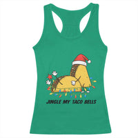 Funny Taco Christmas Racerback Tank Top Jingle My Taco Bells - Wonder Print Shop