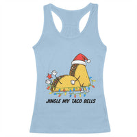 Funny Taco Christmas Racerback Tank Top Jingle My Taco Bells - Wonder Print Shop