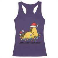 Funny Taco Christmas Racerback Tank Top Jingle My Taco Bells - Wonder Print Shop