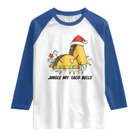 Funny Taco Christmas Raglan Shirt Jingle My Taco Bells - Wonder Print Shop