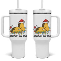 Funny Taco Christmas Tumbler With Handle Jingle My Taco Bells - Wonder Print Shop