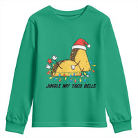 Funny Taco Christmas Youth Sweatshirt Jingle My Taco Bells - Wonder Print Shop