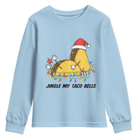 Funny Taco Christmas Youth Sweatshirt Jingle My Taco Bells - Wonder Print Shop