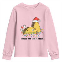 Funny Taco Christmas Youth Sweatshirt Jingle My Taco Bells - Wonder Print Shop