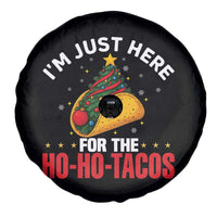Funny Taco Christmas Spare Tire Cover I Am Just Here For The Ho Ho Tacos - Wonder Print Shop