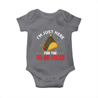 Funny Taco Christmas Baby Onesie I Am Just Here For The Ho Ho Tacos - Wonder Print Shop