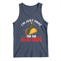 Funny Taco Christmas Tank Top I Am Just Here For The Ho Ho Tacos - Wonder Print Shop