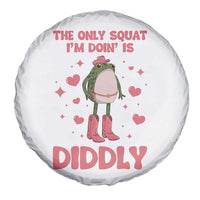 Funny Cowboy Frog Spare Tire Cover The Only Squat I'm Doin' Is Diddly - Wonder Print Shop