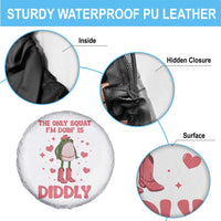 Funny Cowboy Frog Spare Tire Cover The Only Squat I'm Doin' Is Diddly - Wonder Print Shop