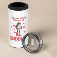 Funny Cowboy Frog 4 in 1 Can Cooler Tumbler The Only Squat I'm Doin' Is Diddly - Wonder Print Shop