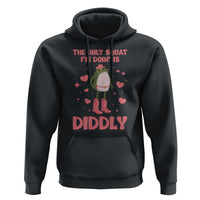 Funny Cowboy Frog Hoodie The Only Squat I'm Doin' Is Diddly - Wonder Print Shop