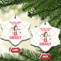 Funny Cowboy Frog Ceramic Ornament The Only Squat I'm Doin' Is Diddly - Wonder Print Shop