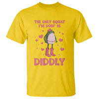 Funny Cowboy Frog T Shirt The Only Squat I'm Doin' Is Diddly - Wonder Print Shop
