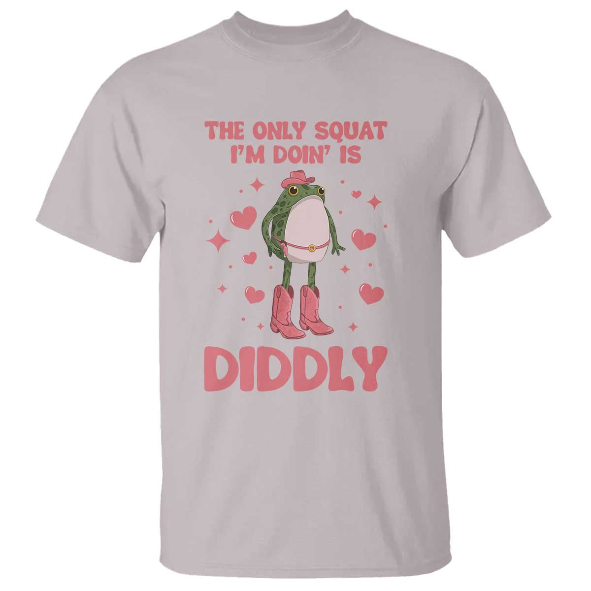 Funny Cowboy Frog T Shirt The Only Squat I'm Doin' Is Diddly - Wonder Print Shop