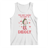 Funny Cowboy Frog Tank Top The Only Squat I'm Doin' Is Diddly - Wonder Print Shop