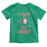 Funny Cowboy Frog Toddler T Shirt The Only Squat I'm Doin' Is Diddly - Wonder Print Shop