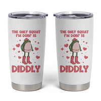 Funny Cowboy Frog Tumbler Cup The Only Squat I'm Doin' Is Diddly - Wonder Print Shop