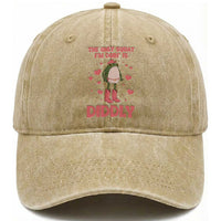 Funny Cowboy Frog Washed Cotton Baseball Cap The Only Squat I'm Doin' Is Diddly