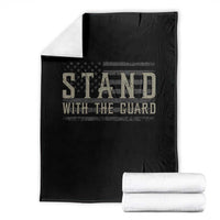 Stand With The Guard Throw Blanket DC Guardsmen - Wonder Print Shop