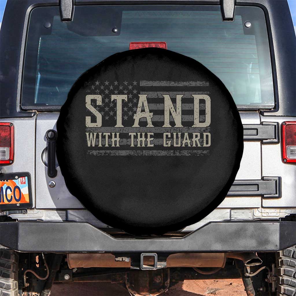 Stand With The Guard Spare Tire Cover DC Guardsmen - Wonder Print Shop