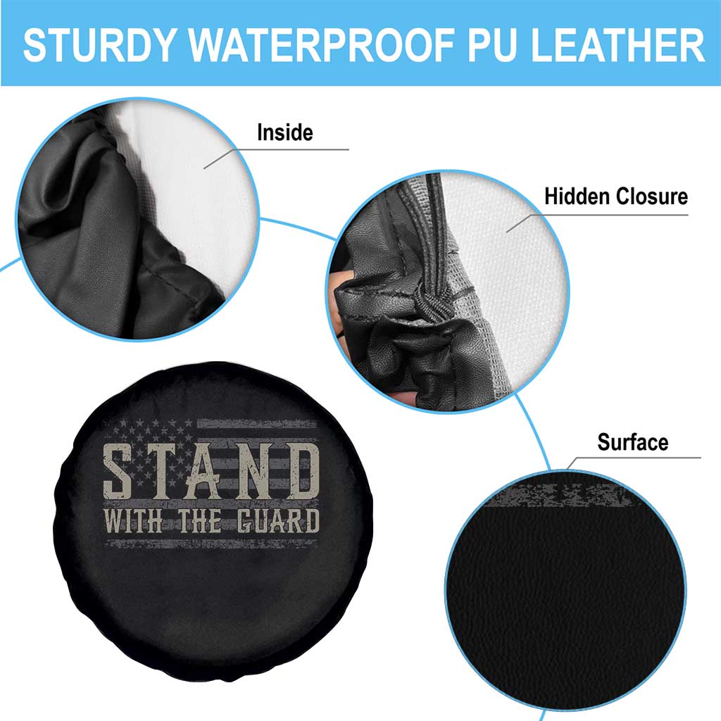 Stand With The Guard Spare Tire Cover DC Guardsmen - Wonder Print Shop