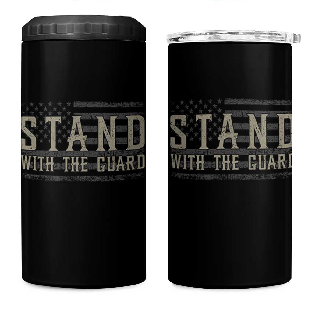 Stand With The Guard 4 in 1 Can Cooler Tumbler DC Guardsmen - Wonder Print Shop